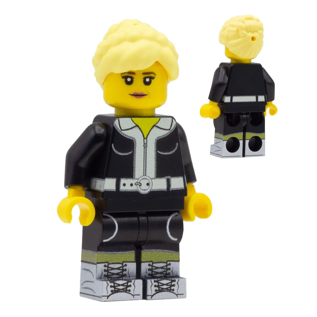 15th Time Lord and Ruby (60s Edition) - Custom Design Minifigure Set