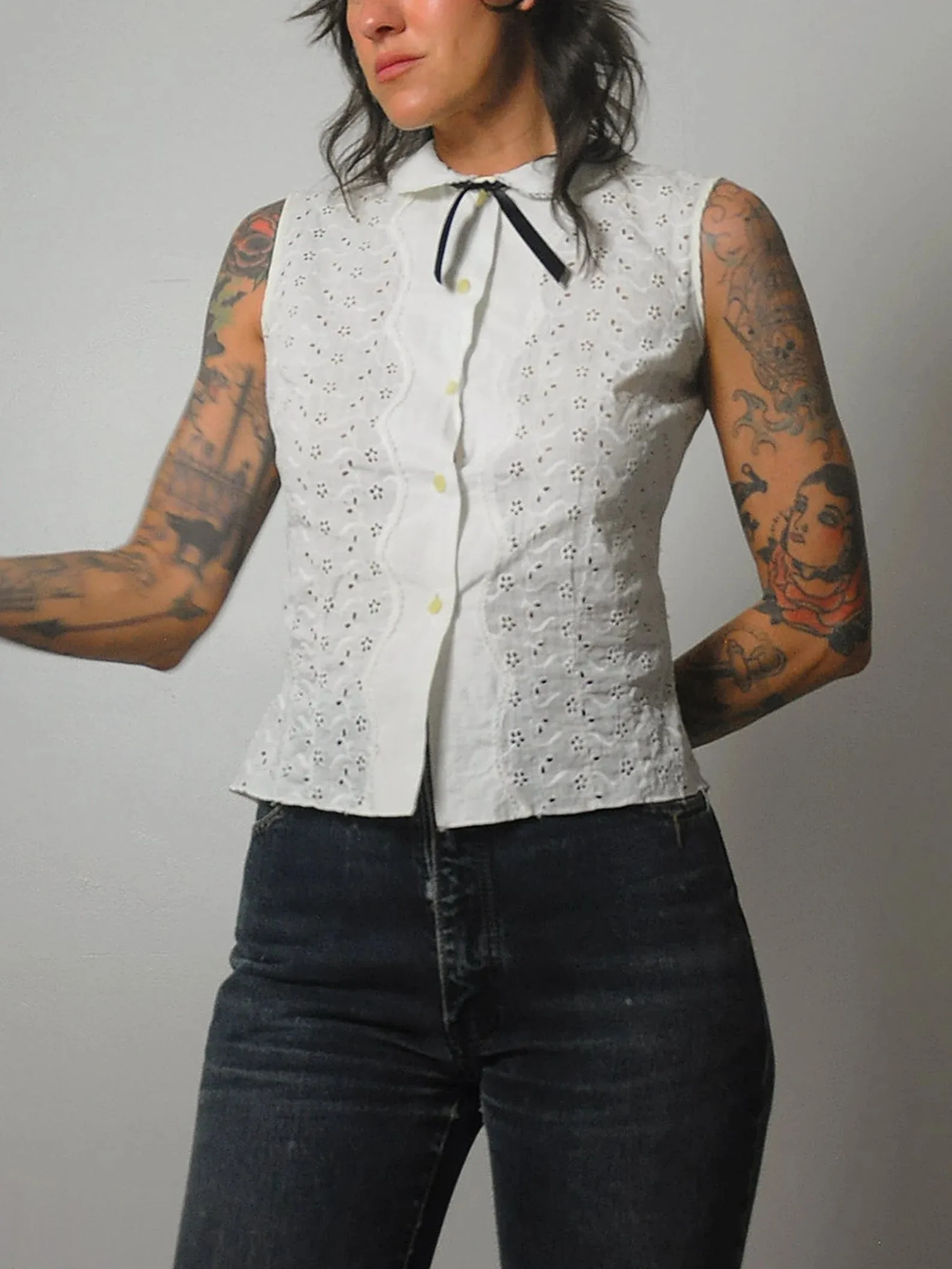 1950's Susanne Eyelet Blouse