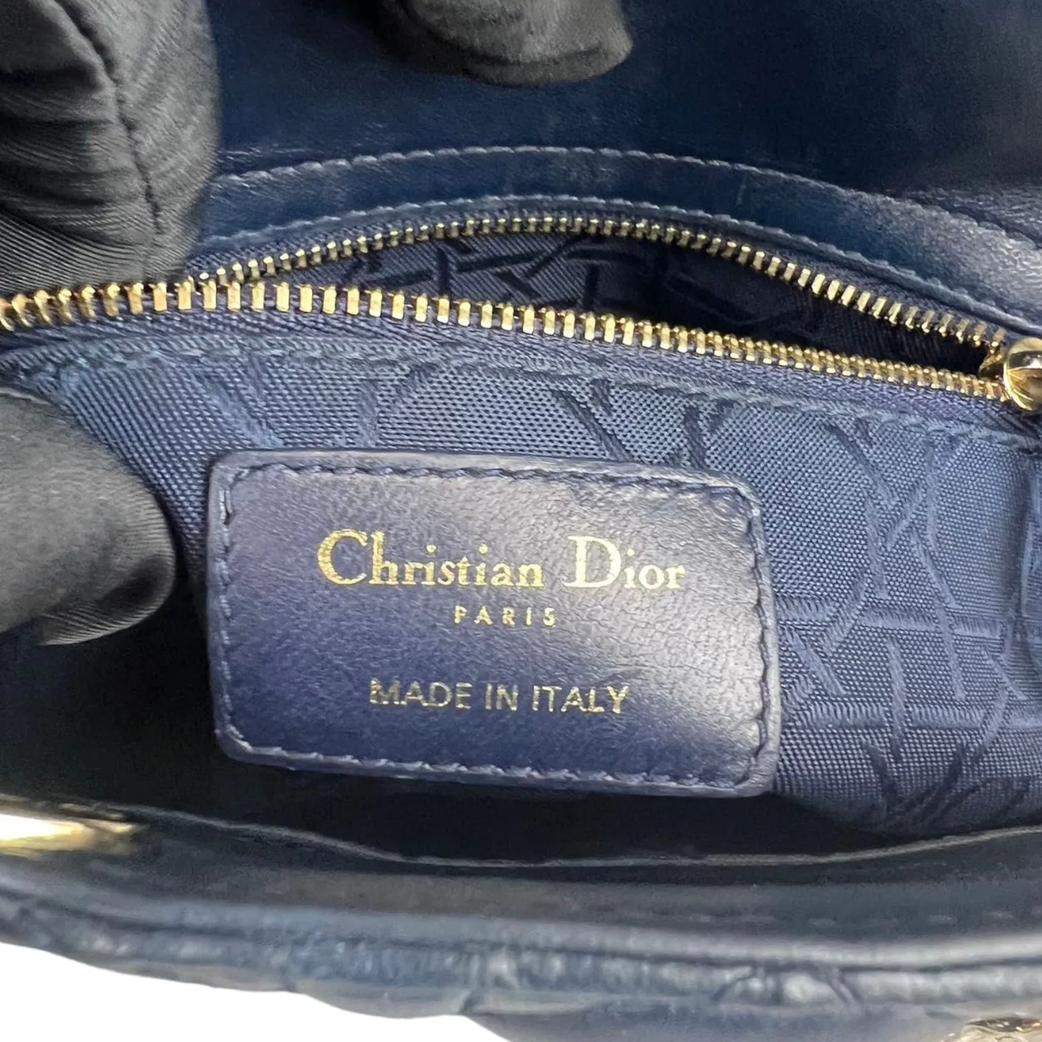 ABC Small Lady Dior Blue GHW