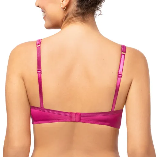 Amoena Lara Satin Mastectomy Bra Magenta