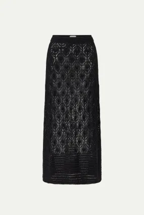 AMONT linen crochet skirt