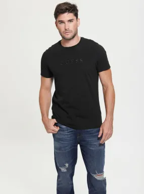 Black Pima Logo T-Shirt