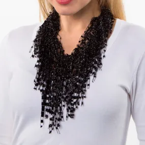 Black Statement Necklace Scarf