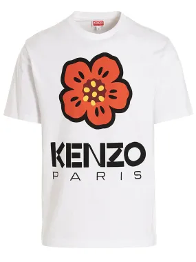 'Boke Flower' T Shirt Bianco