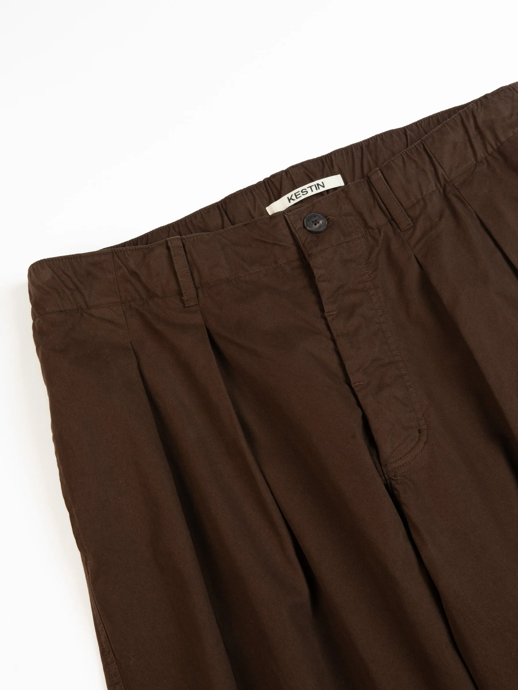 Clyde Pant In Peat Cotton Twill