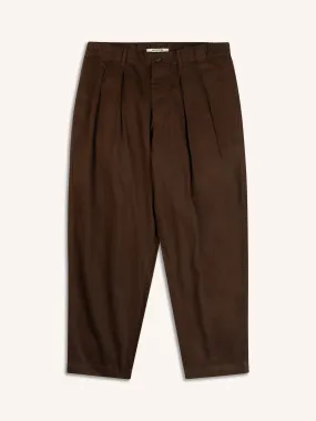 Clyde Pant In Peat Cotton Twill