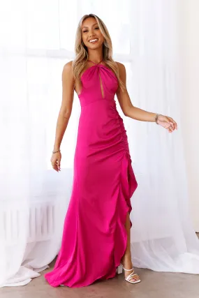 DEAR EMILIA When The Sun Sets Maxi Dress Pink