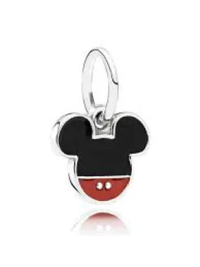 Disney, Mickey Icon Silver Dangle Charm