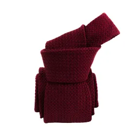 Domaso Grenadine Burgundy Silk Tie