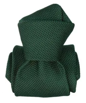 Domaso Grenadine Dark Green Silk Tie