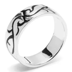 Enamel Tribal Design Ring 5.2G Unisex R5044