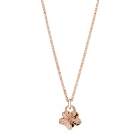 Forget-Me-Not Solid Rose Gold Necklace