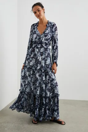 FREDERICA DRESS - INDIGO BLOSSOMS