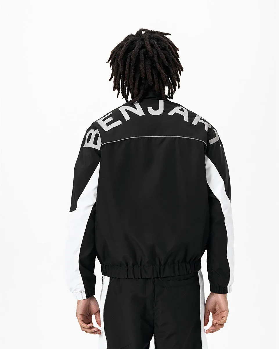 Geo Racer Jacket - Black/White