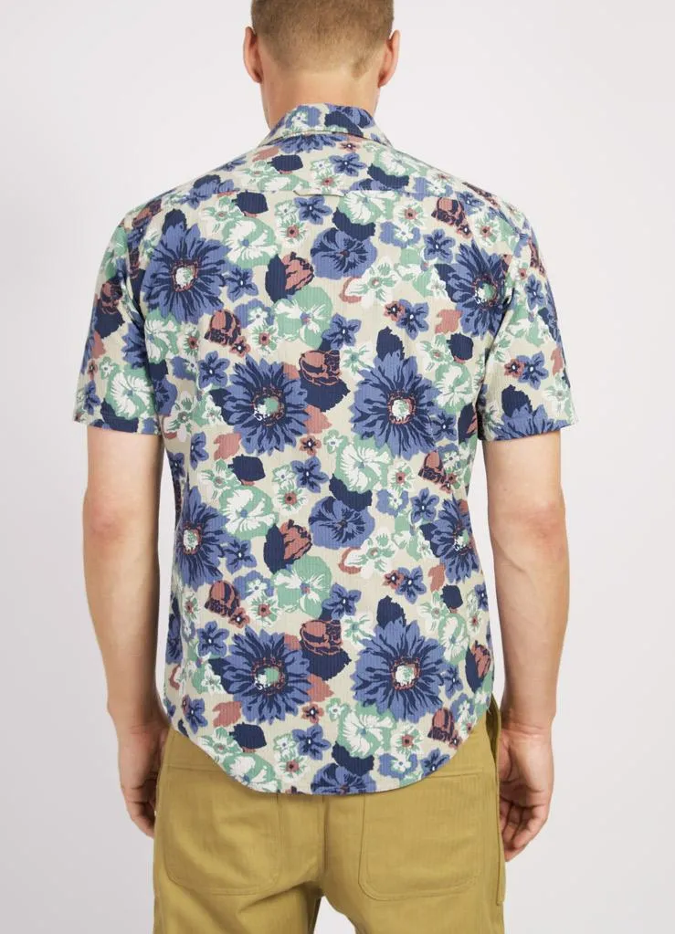 JONNY | Short Sleeve Shirt | Blue Print