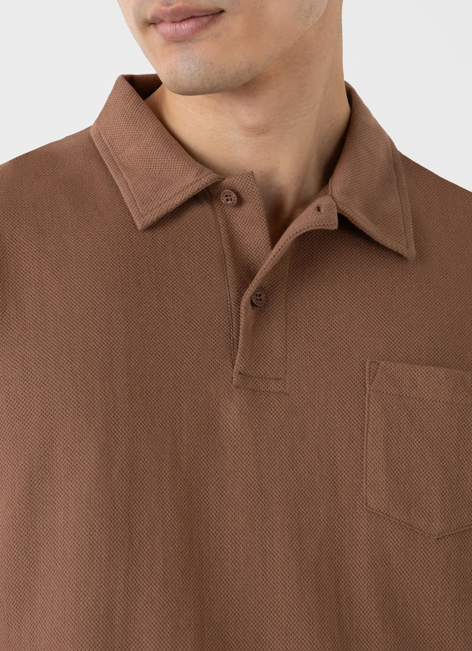 Men's Riviera Polo Shirt in Dark Sand