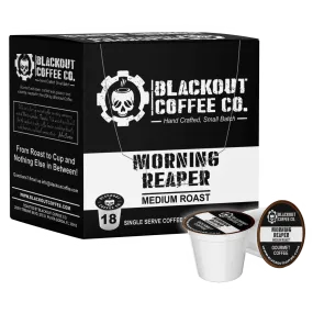 MORNING REAPER MEDIUM ROAST COFFEE PODS 18CT