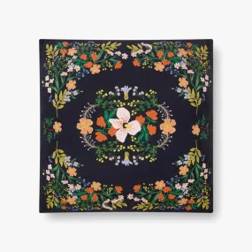 Rifle Paper Floor Pillow Black 36x36