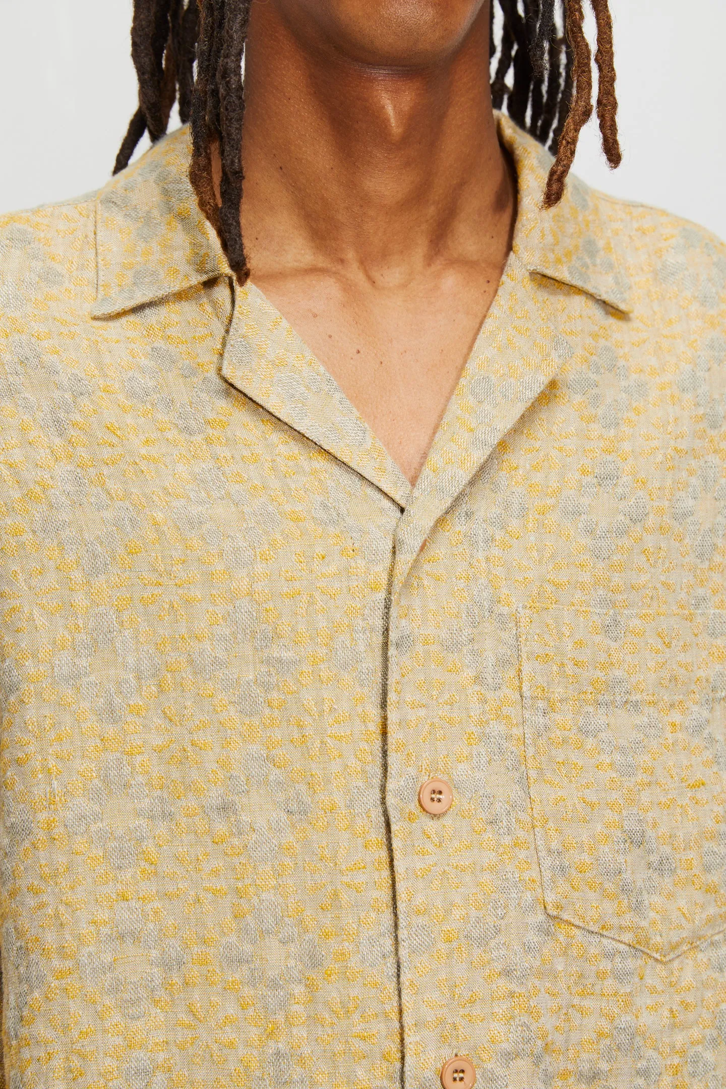 Short-sleeved Linen Shirt