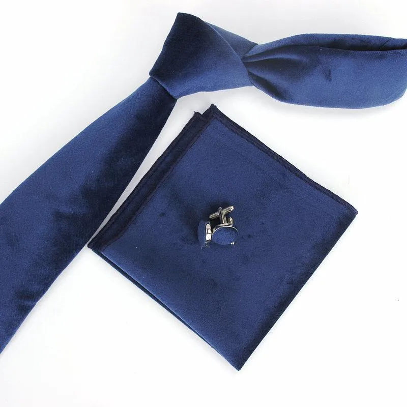 Solid Velvet Tie Set