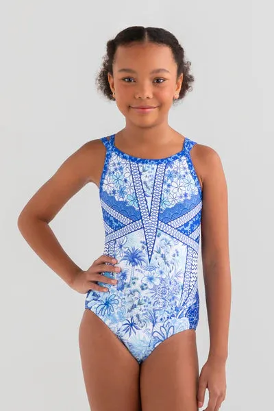 Sylvia P Bettina Blue Leotard